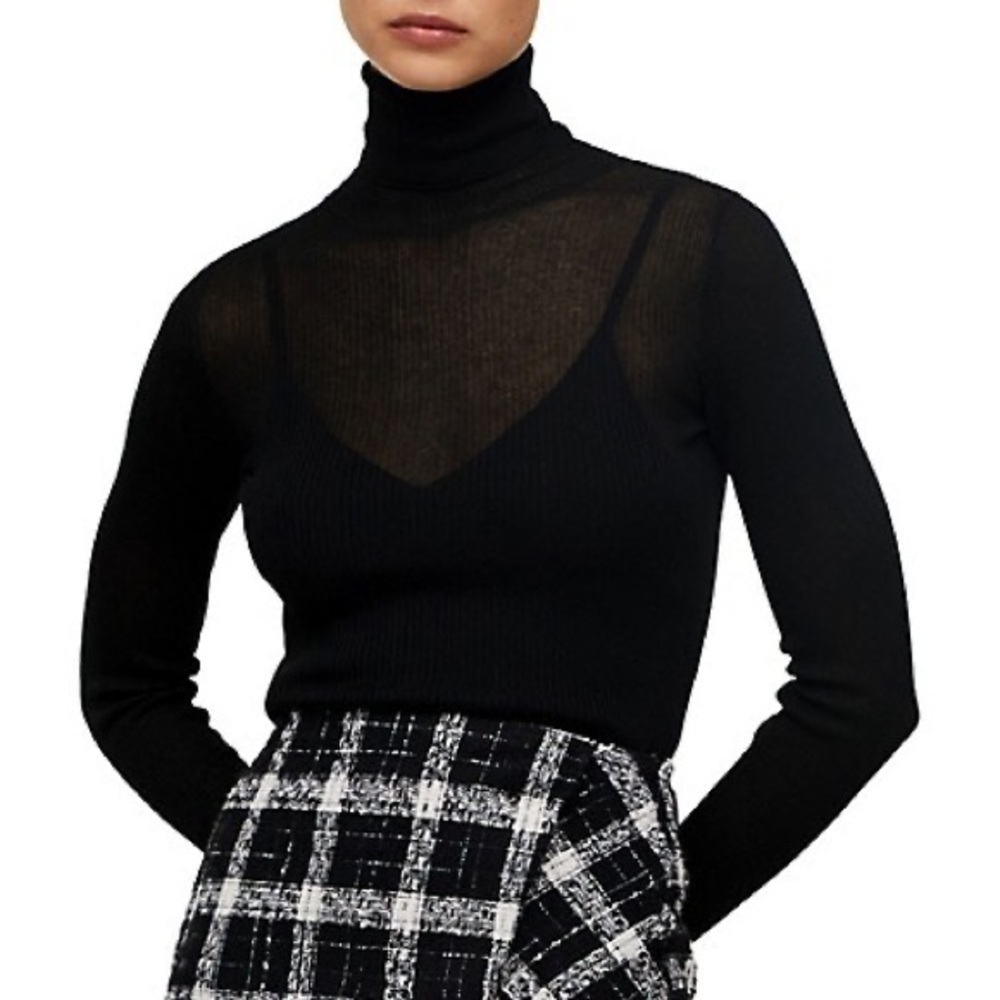 Mango Sheer Turtle Neck